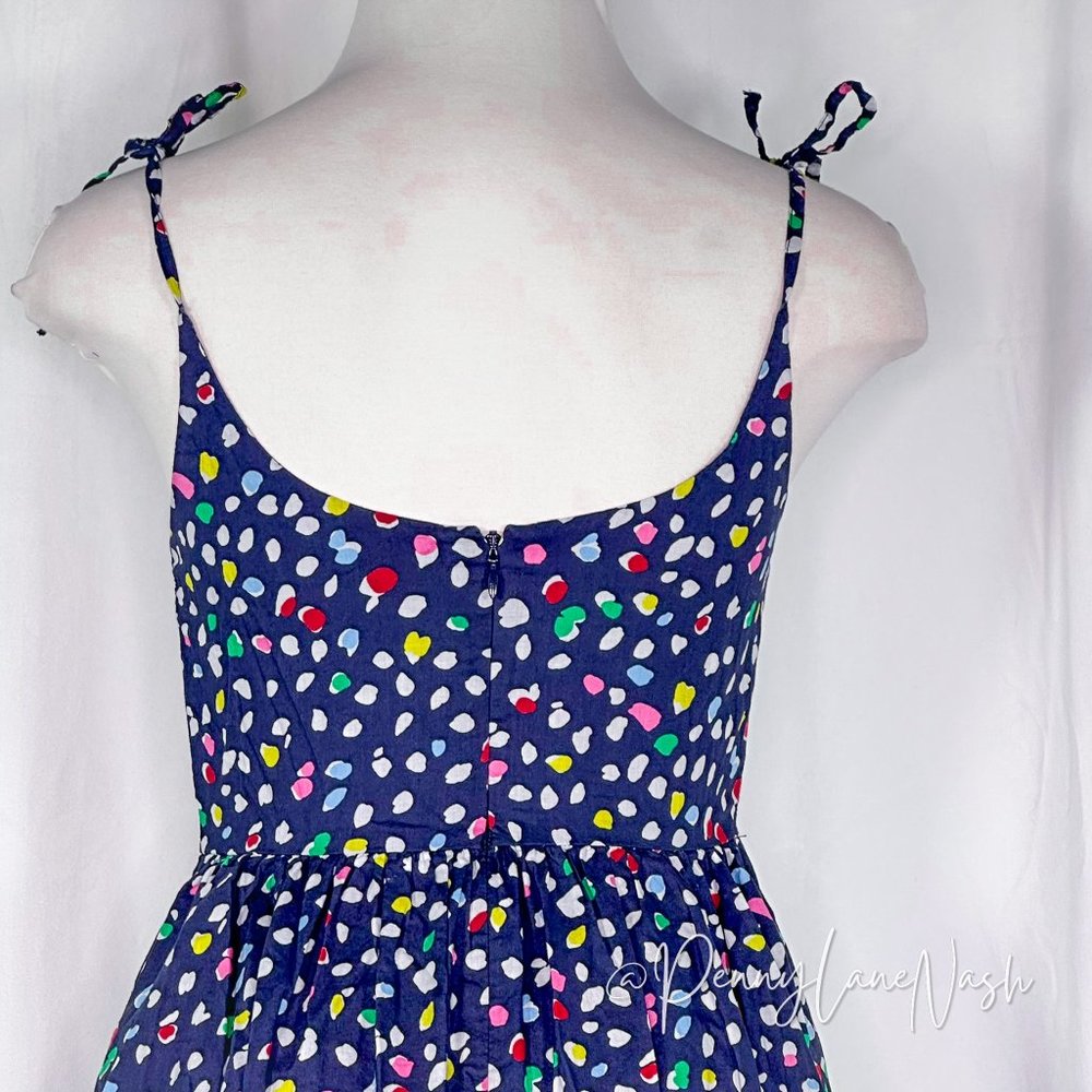 J.Crew Ratti Happy Cat Print Dotted Midi Sundress - Picture 9 of 16